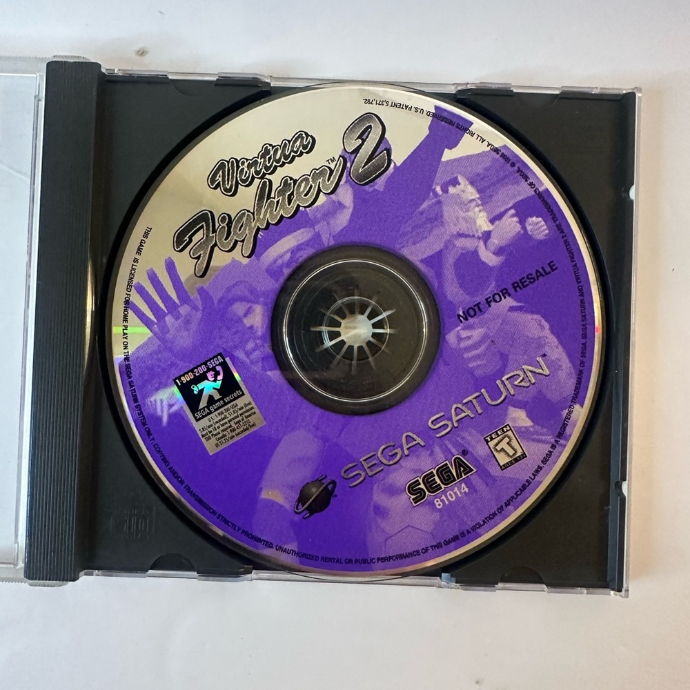 Vintage Virtua Fighter 2 Sega Saturn Game Disc
